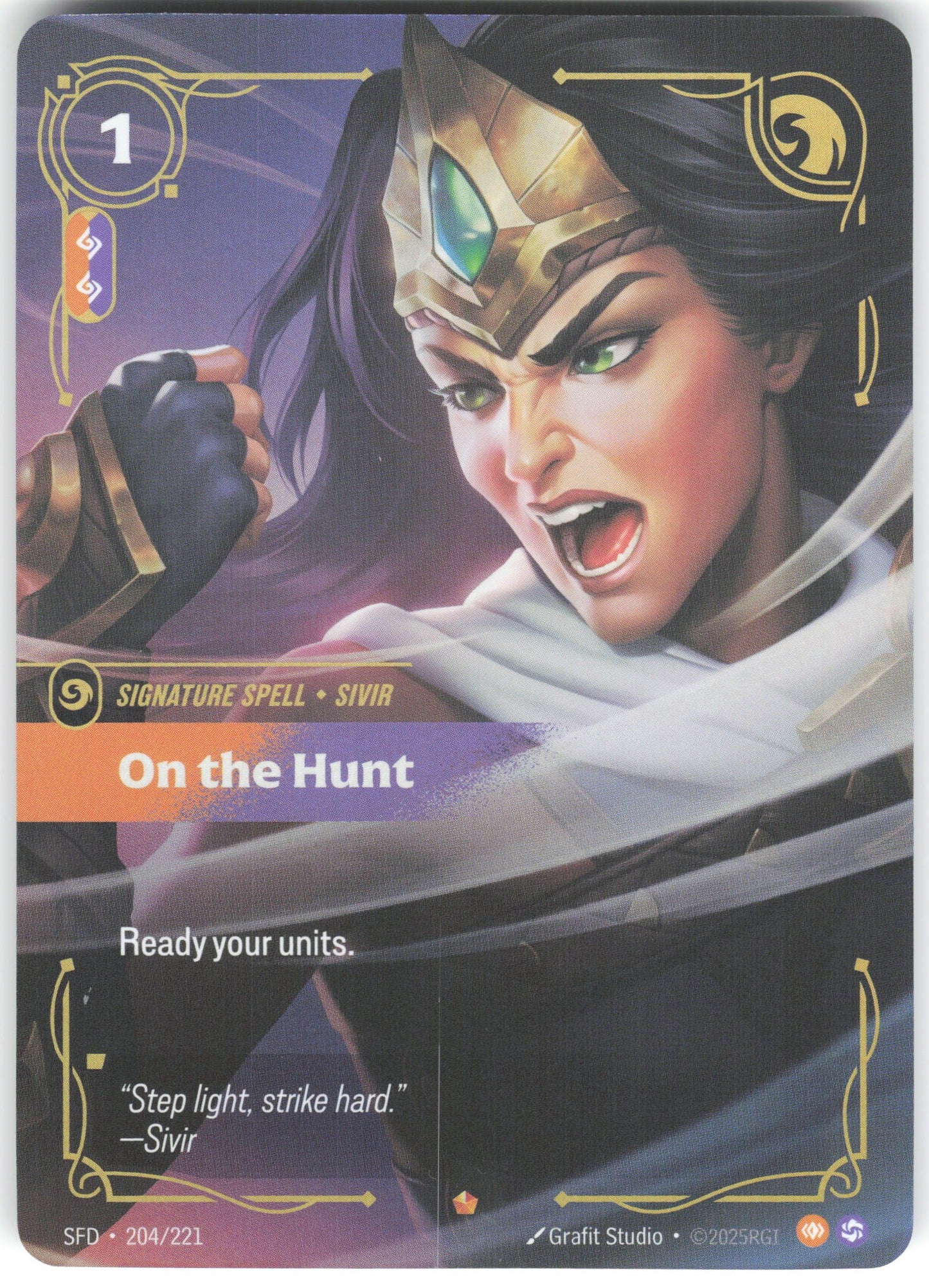 On the Hunt Epic Spiritforged 204/221 NM