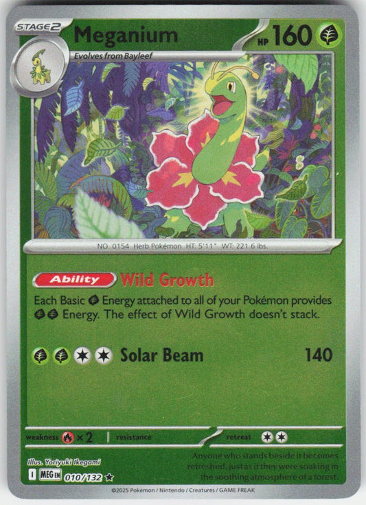 Meganium Rare ME01: Mega Evolution 010/132 NM