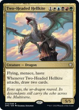 Two-Headed Hellkite 14 Rare Commander: Dominaria United NM/M