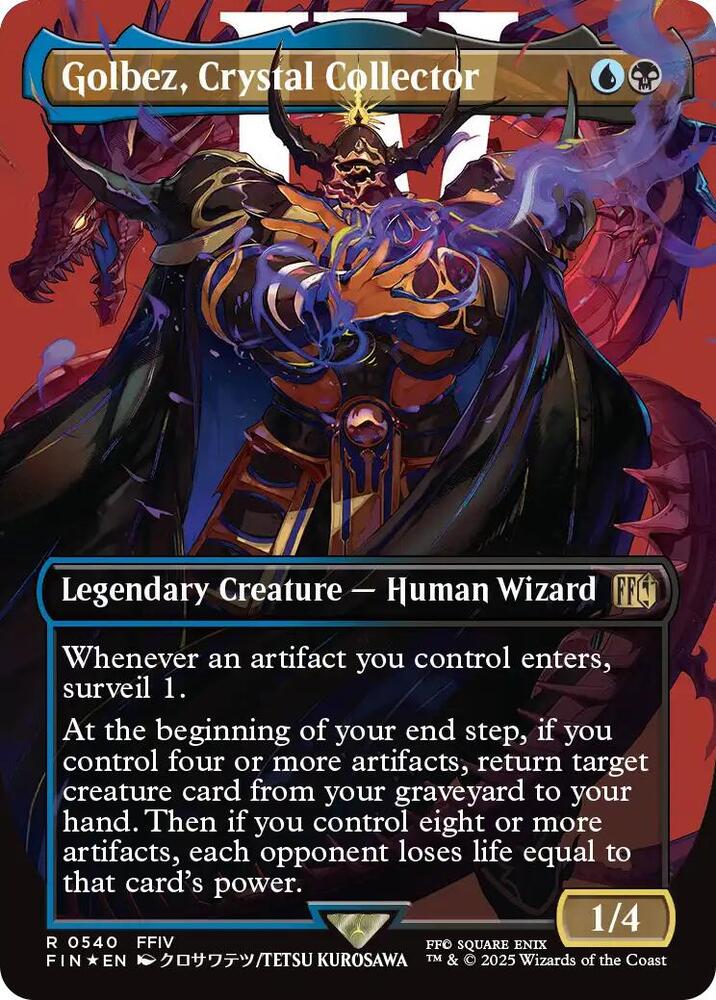 Golbez, Crystal Collector (Borderless) (Surge Foil) 540 Rare FINAL FANTASY NM/M