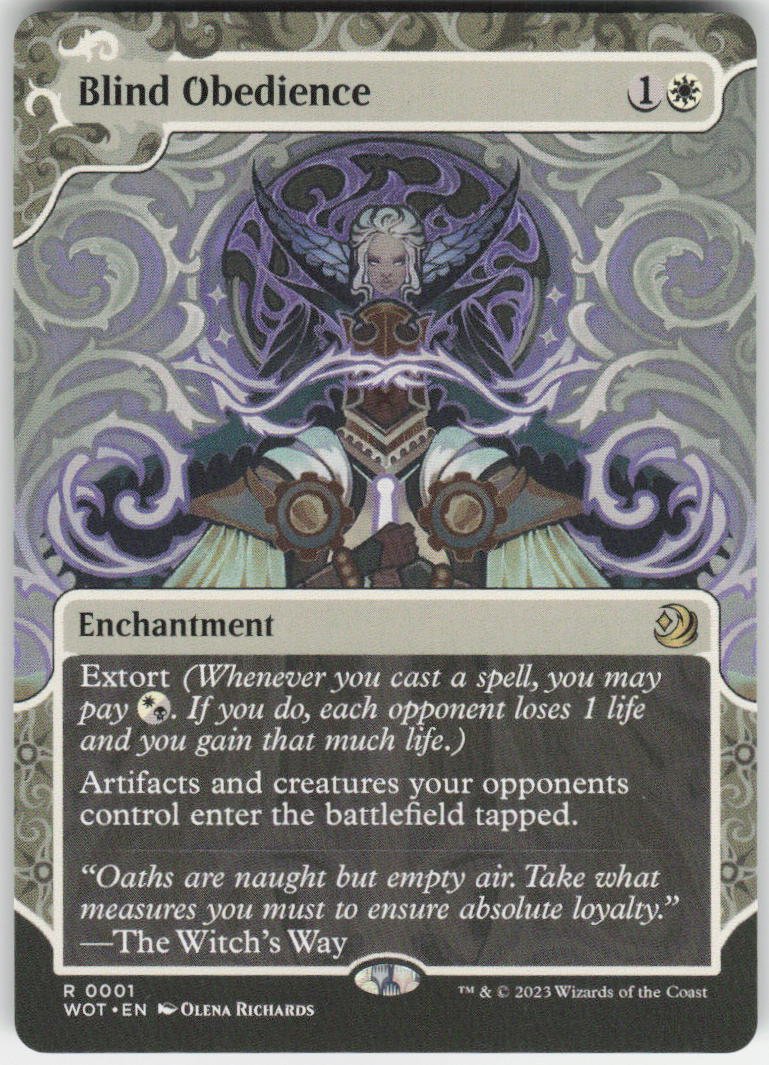 Blind Obedience R Wilds of Eldraine: Enchanting Tales 1 NM