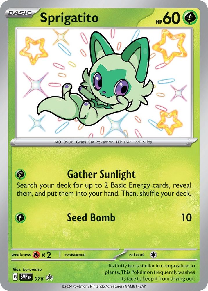 Sprigatito 076 Promo Scarlet & Violet Promo Holo NM/M