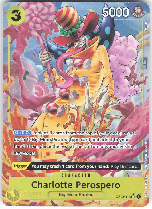 Charlotte Perospero (Alternate Art) SR Premium Booster -The Best- OP03-113 NM