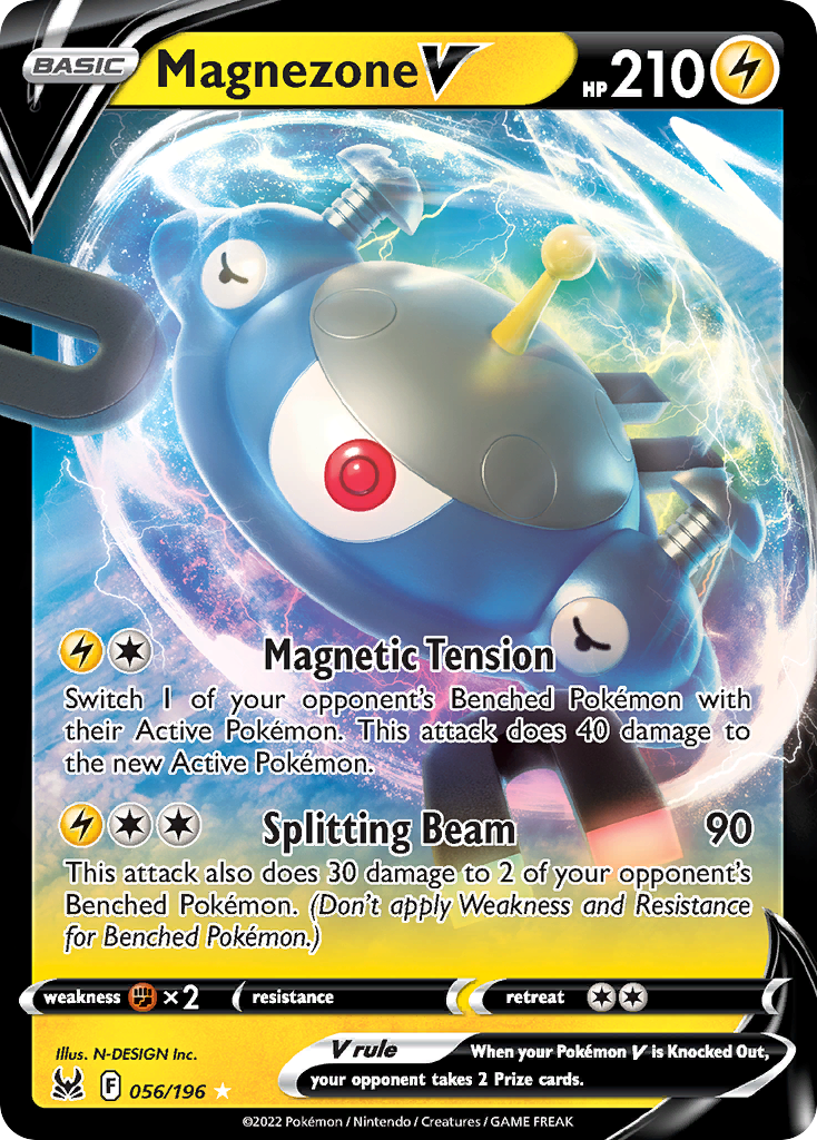 Magnezone V 056/196 V Rare Lost Origin Holo NM/M