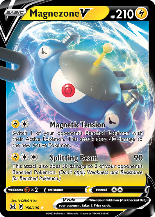 Magnezone V 056/196 V Rare Lost Origin Holo NM/M