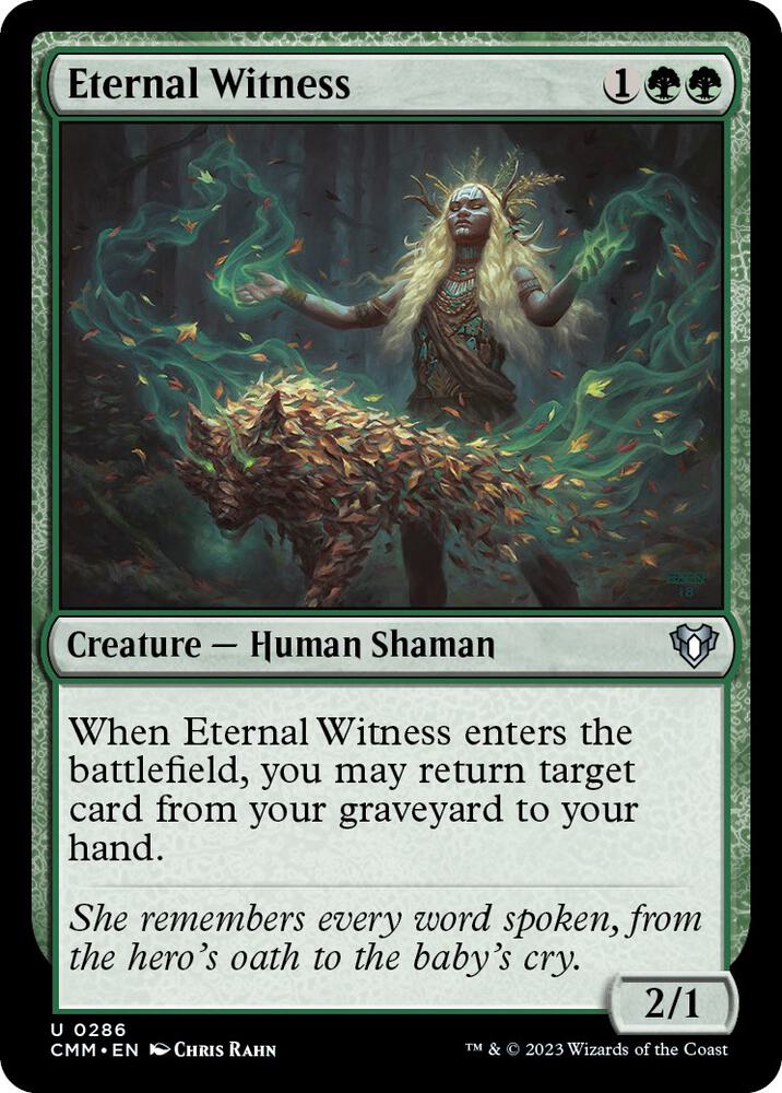 Eternal Witness 286 Uncommon Commander Masters NM/M