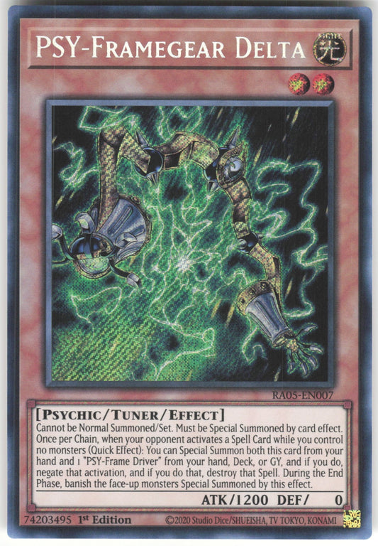 PSY-Framegear Delta (Secret Rare) Secret Rare Rarity Collection 5 RA05-EN007 NM