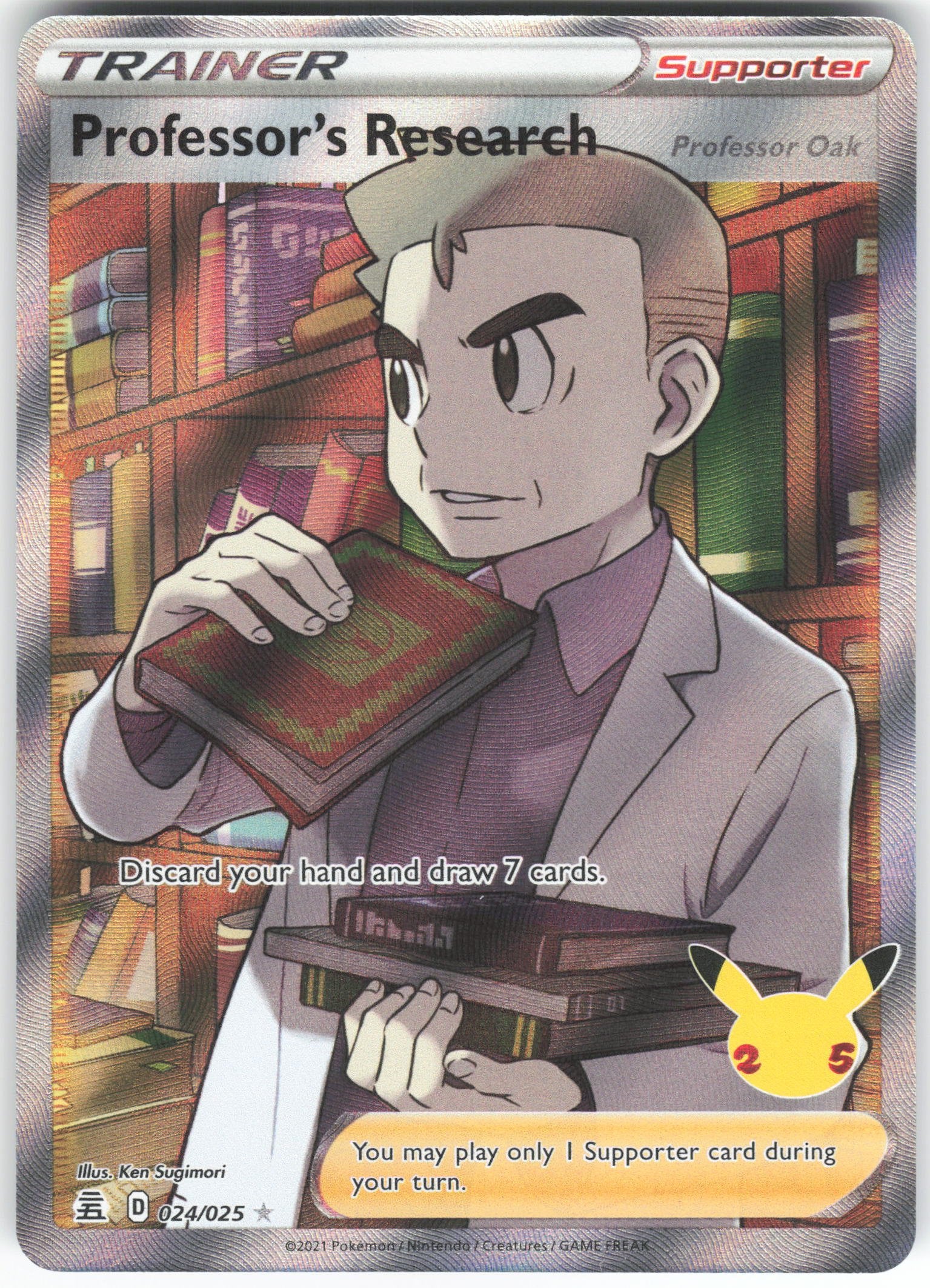 Professor's Research (Full Art) Ultra Rare Celebrations 024/025 NM