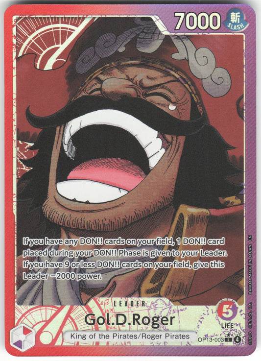 Gol.D.Roger (003) (Alternate Art) L Carrying On His Will OP13-003 NM