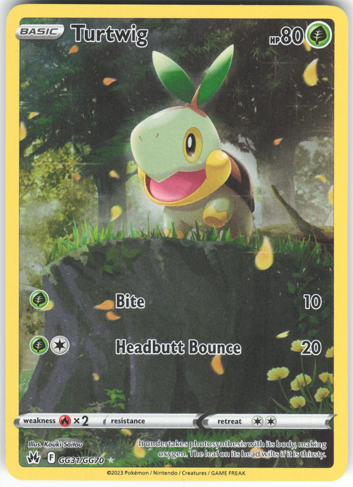 Turtwig GG31/GG70 Trainer Gallery Rare Crown Zenith Galarian Gallery Holo LP