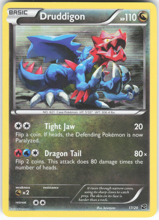 Druddigon 17/20 Rare Dragon Vault Holo LP