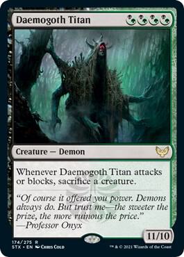 Daemogoth Titan 174 Foil Rare Strixhaven: School of Mages NM/M
