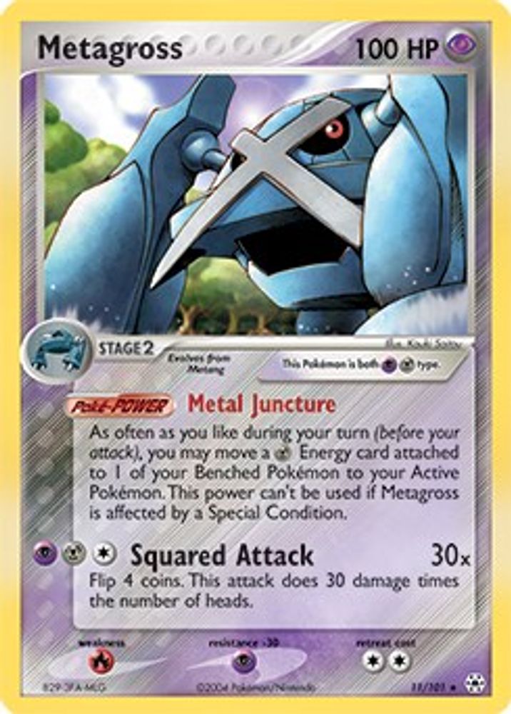 Metagross (EX Hidden Legends) 11/101 Rare Deck Exclusives LP