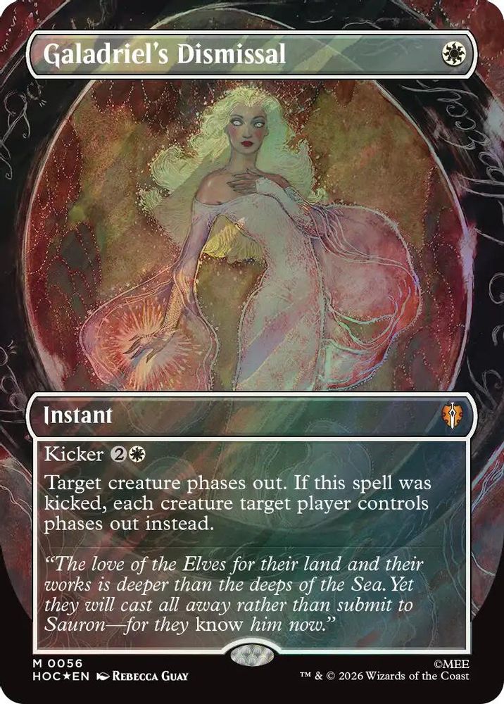 Galadriel's Dismissal (Borderless) (Surge Foil) 56 The Hobbit: Eternal-Legal Holo NM/M