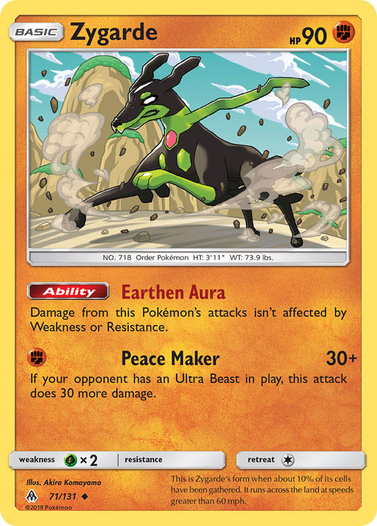 Zygarde 71/131 Uncommon Forbidden Light NM/LP