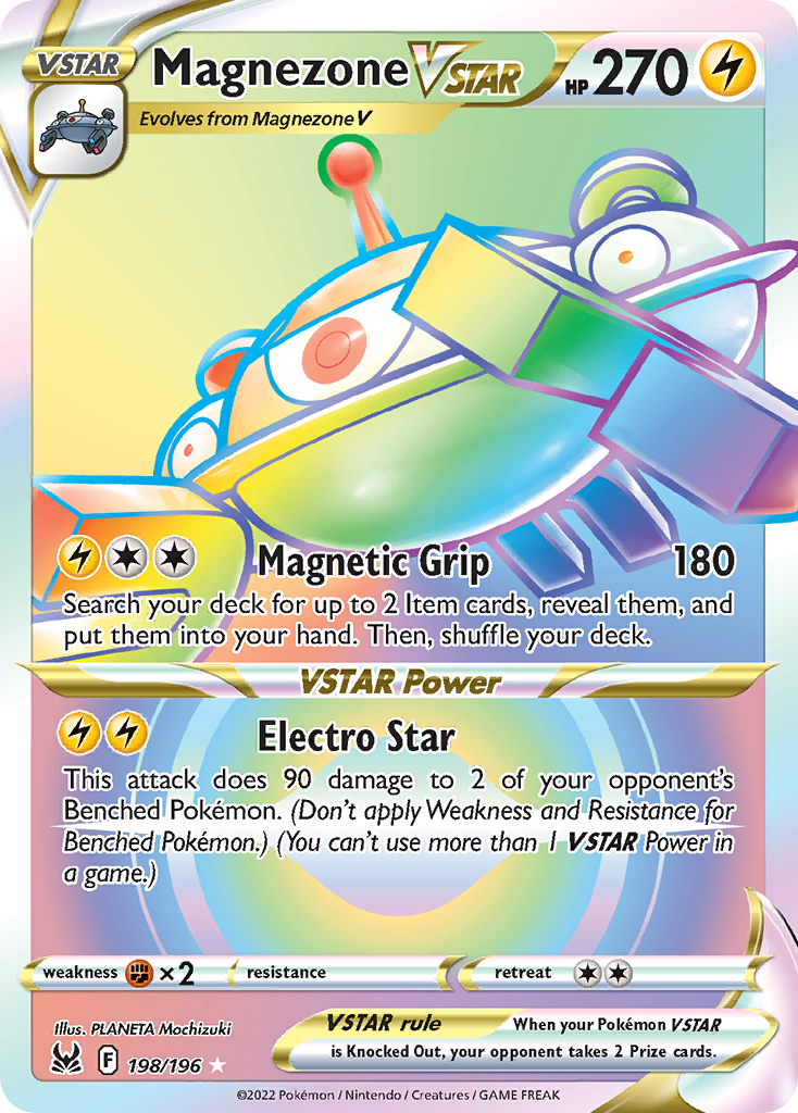 Magnezone VSTAR 198/196 Rainbow Rare Lost Origin NM/M