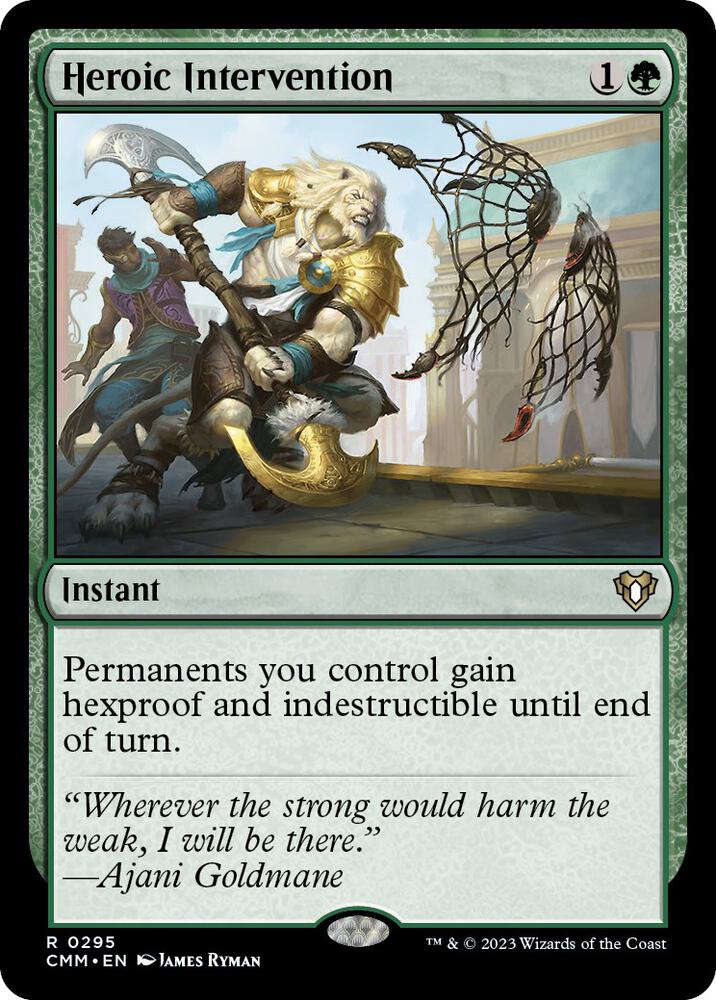 Heroic Intervention 295 Rare Commander Masters NM/M