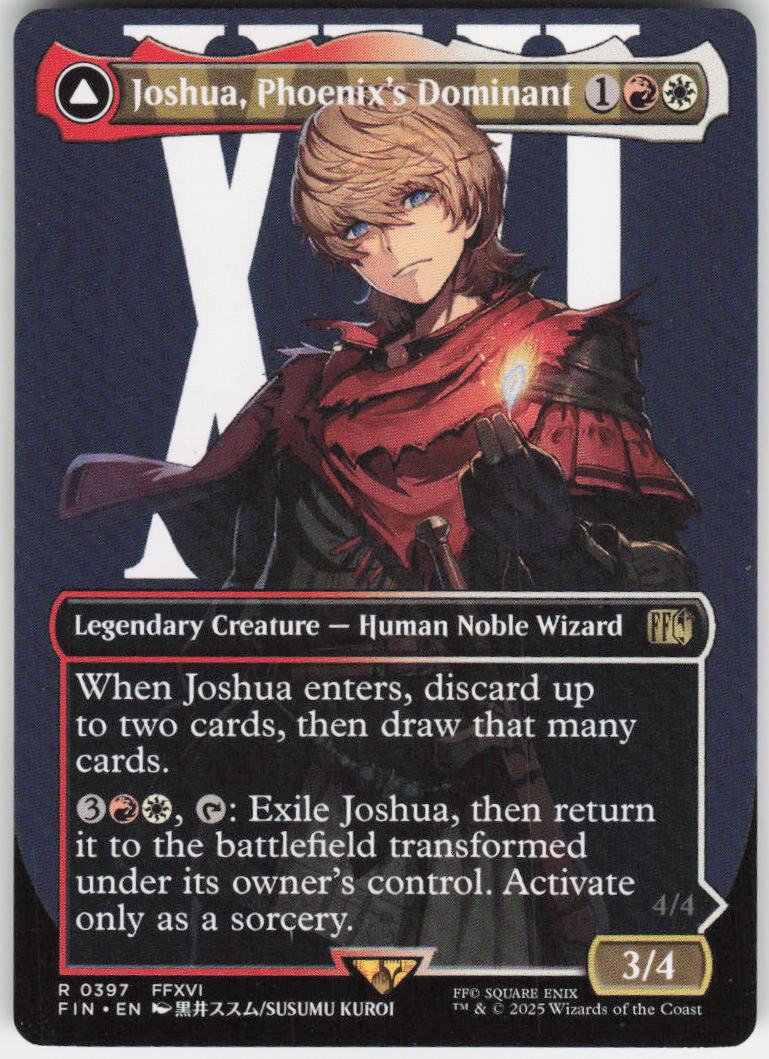 Joshua, Phoenix's Dominant (Borderless) R FINAL FANTASY 397 NM