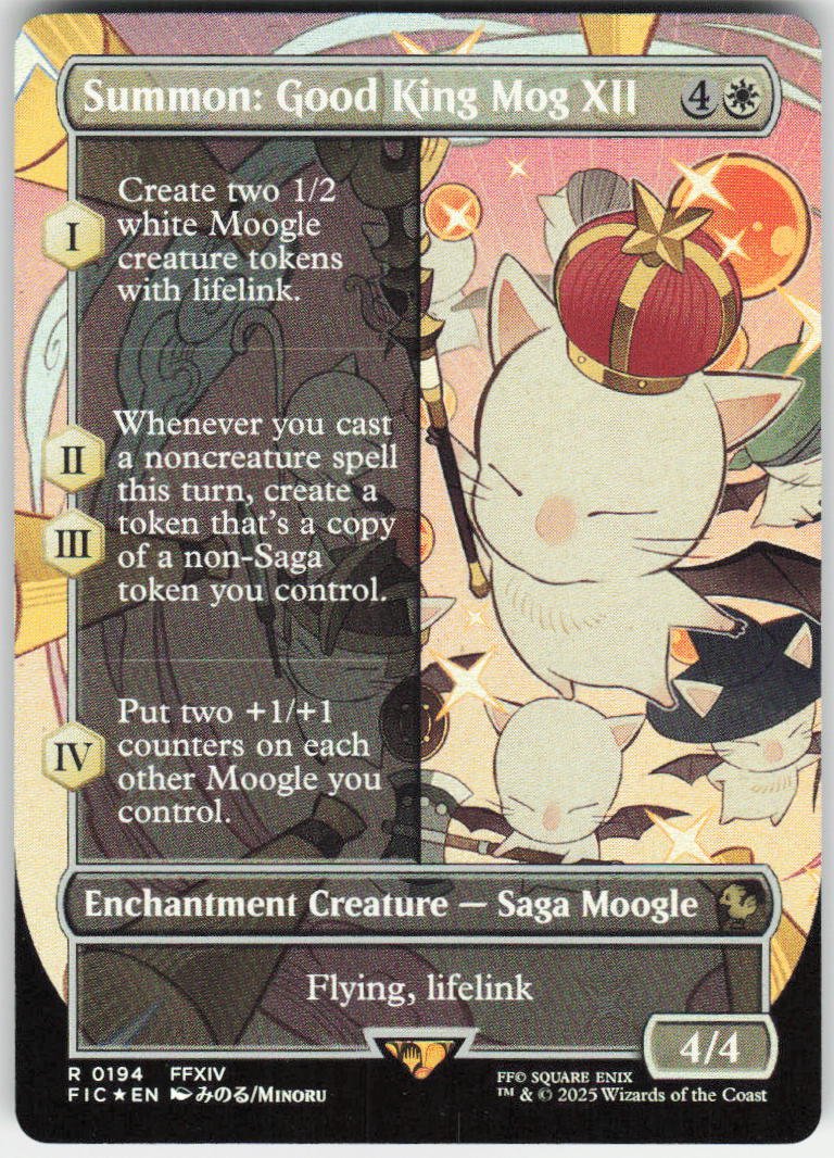 Summon: Good King Mog XII (Borderless) R Commander: FINAL FANTASY 194 NM