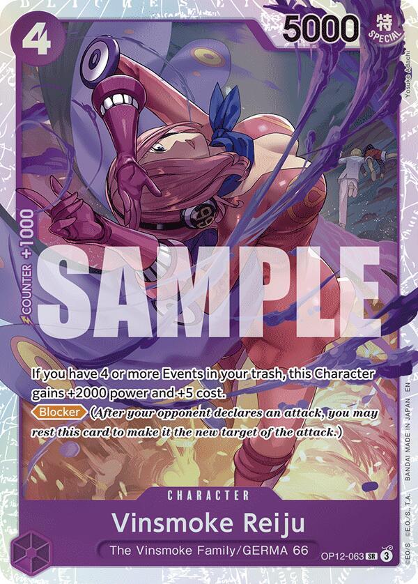 Vinsmoke Reiju OP12-063 Super Rare Legacy of the Master NM/M