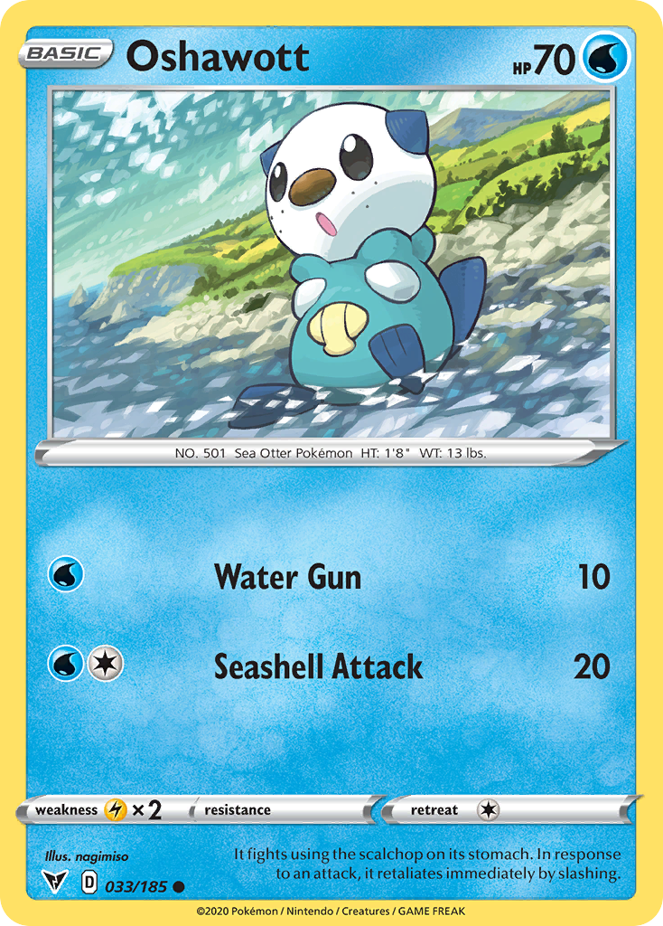 Oshawott 033/185 Common Vivid Voltage NM/LP