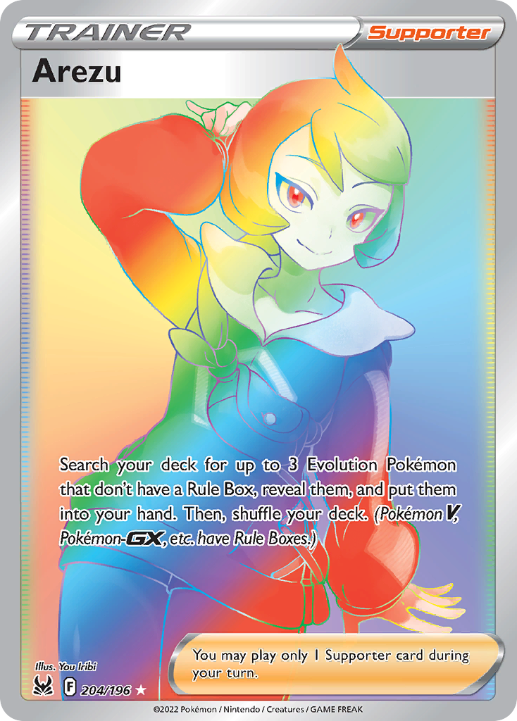 Arezu 204/196 Rainbow Rare Lost Origin NM/M