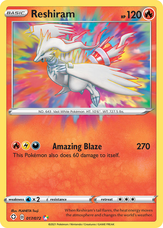 Reshiram 017/072 Amazing Rare Shining Fates NM/M