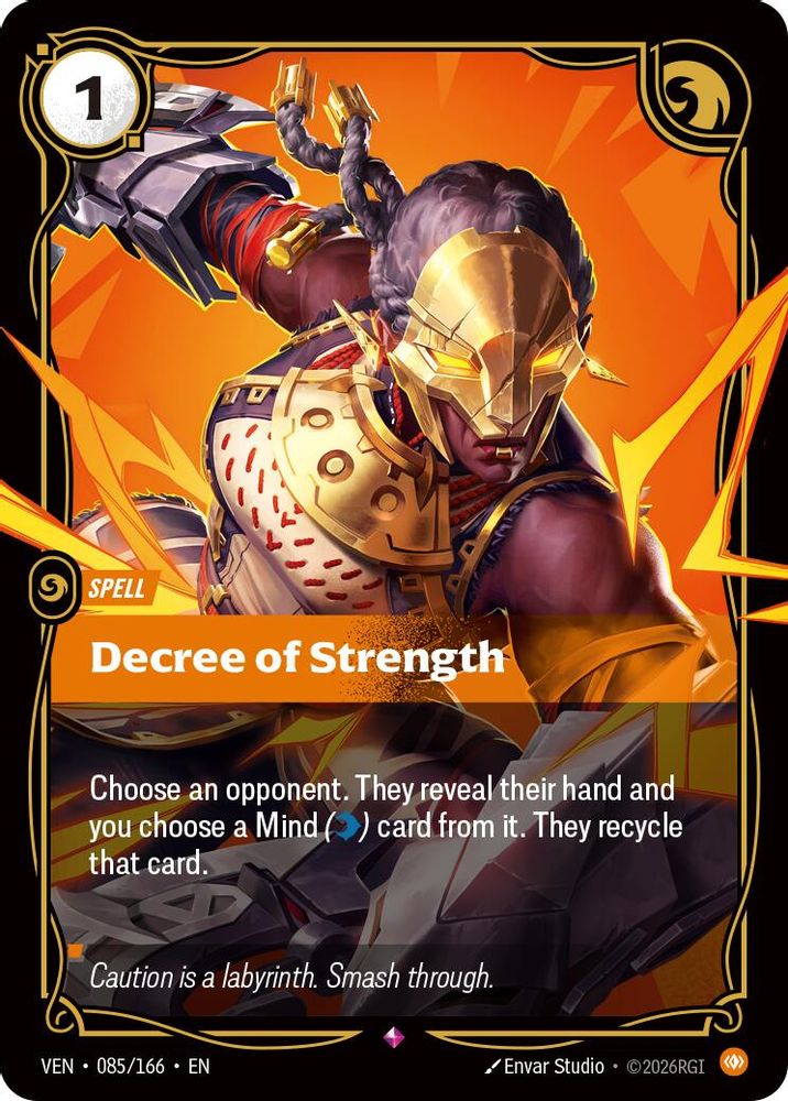 Decree of Strength 085/166 Rare Vendetta NM/M