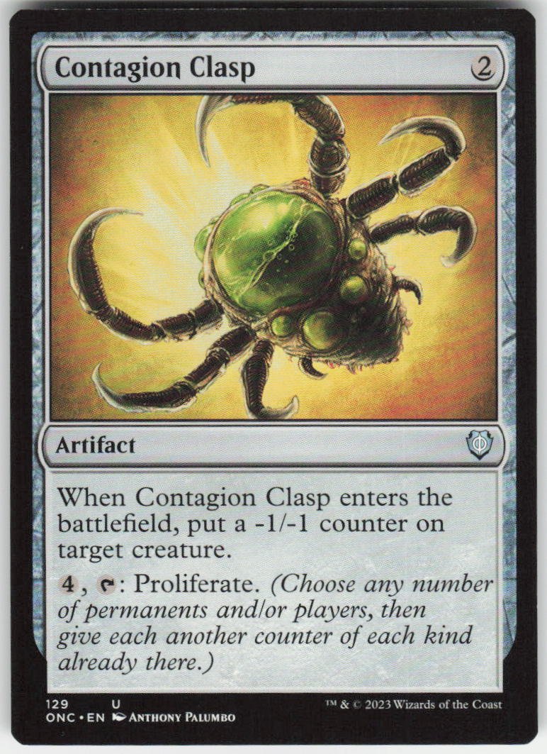 Contagion Clasp U Commander: Phyrexia: All Will Be One 129 NM