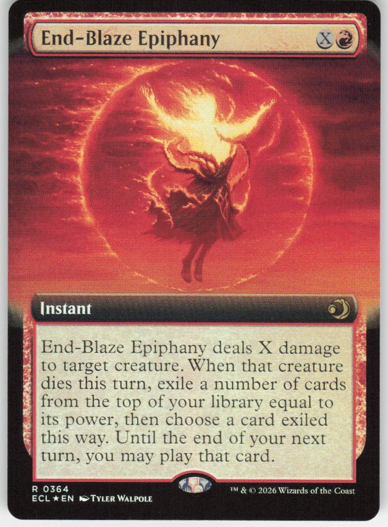 End-Blaze Epiphany (Extended Art Foil) R Lorwyn Eclipsed 364 NM