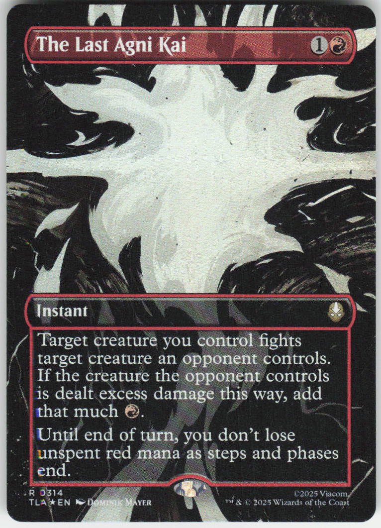 The Last Agni Kai (Borderless Foil) R Avatar: The Last Airbender 314 NM