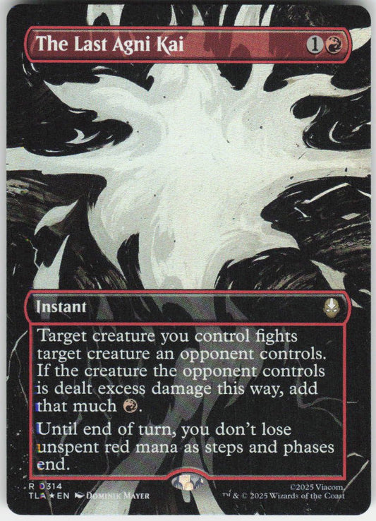 The Last Agni Kai (Borderless Foil) R Avatar: The Last Airbender 314 NM