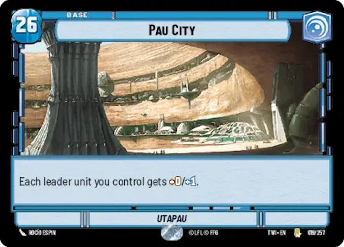 Pau City 019/257 Rare Foil Twilight of the Republic NM/M