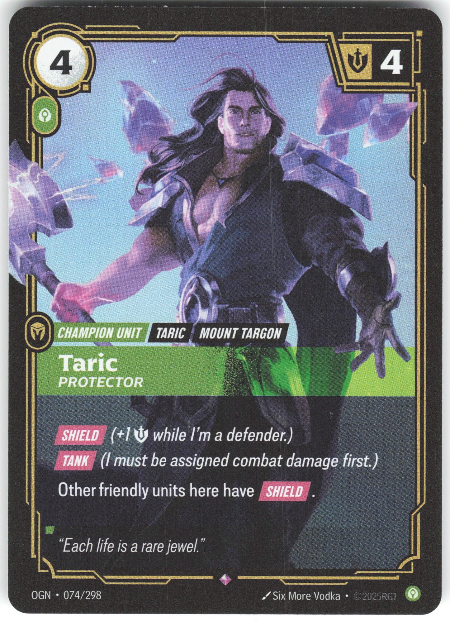 Taric - Protector Rare Origins 074/298 NM
