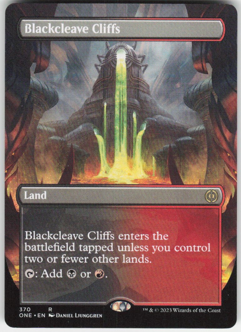 Blackcleave Cliffs (Borderless) R Phyrexia: All Will Be One 370 NM