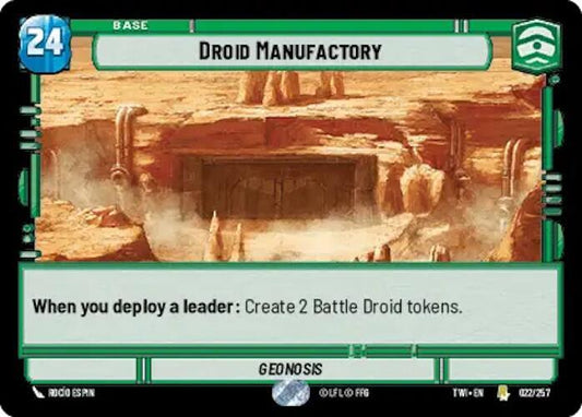 Droid Manufactory 022/257 Rare Twilight of the Republic NM/M