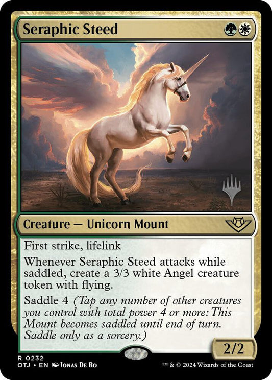 Seraphic Steed 232 Foil Rare Promo Pack: Outlaws of Thunder Junction NM/M
