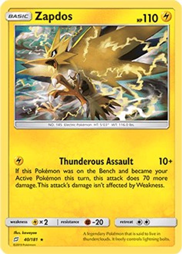 Zapdos 40/181 Rare Deck Exclusives NM/LP