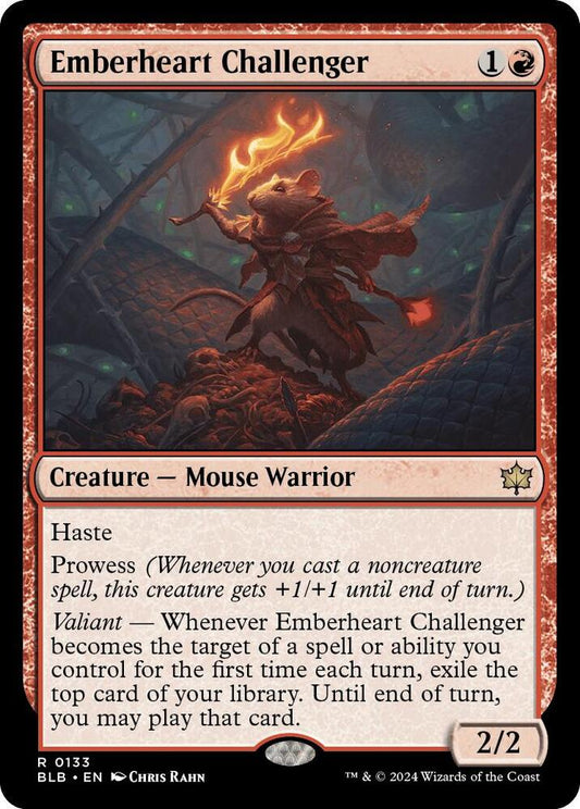 Emberheart Challenger 133 Rare Foil Bloomburrow NM/M
