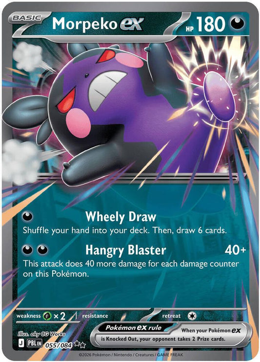 Morpeko ex 055/084 Double Rare Holo Pitch Black NM/M
