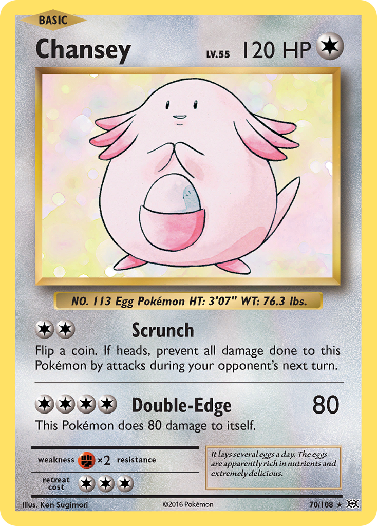 Chansey 70/108 Rare Evolutions Holo NM/LP