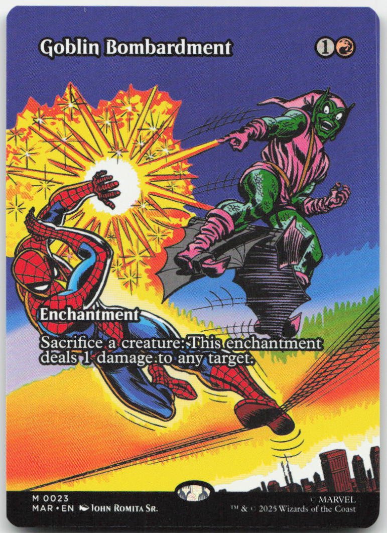 Goblin Bombardment (Borderless) M Marvel Eternal-Legal 23 NM