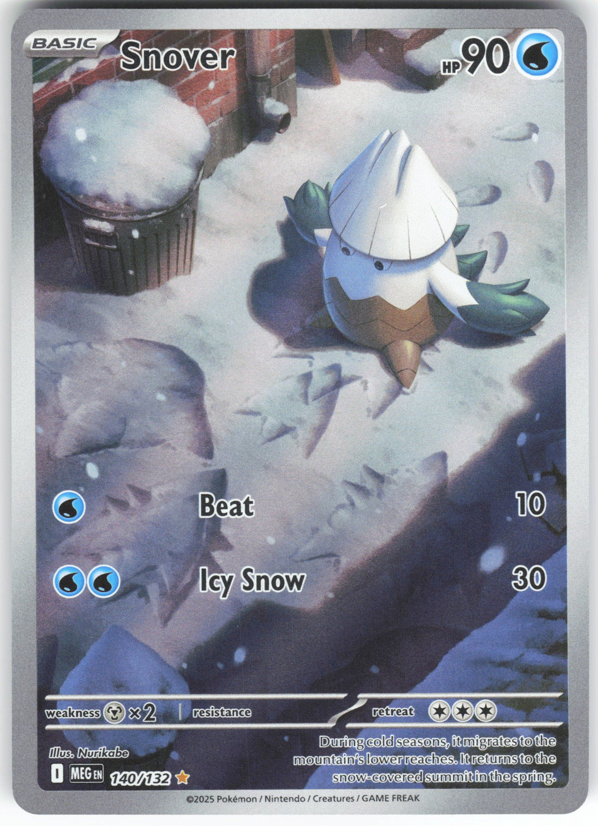 Snover Evolution Progress Snover - Illustration Rare ME01: Mega Evolution 140/132 NM – Raptor Games