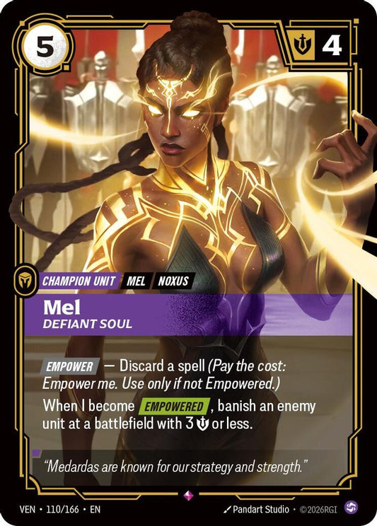 Mel - Defiant Soul 110/166 Rare Vendetta NM/M