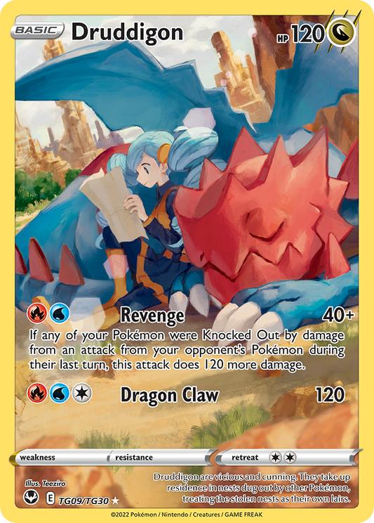 Druddigon TG09/TG30 Silver Tempest Trainer Gallery Holo NM/M