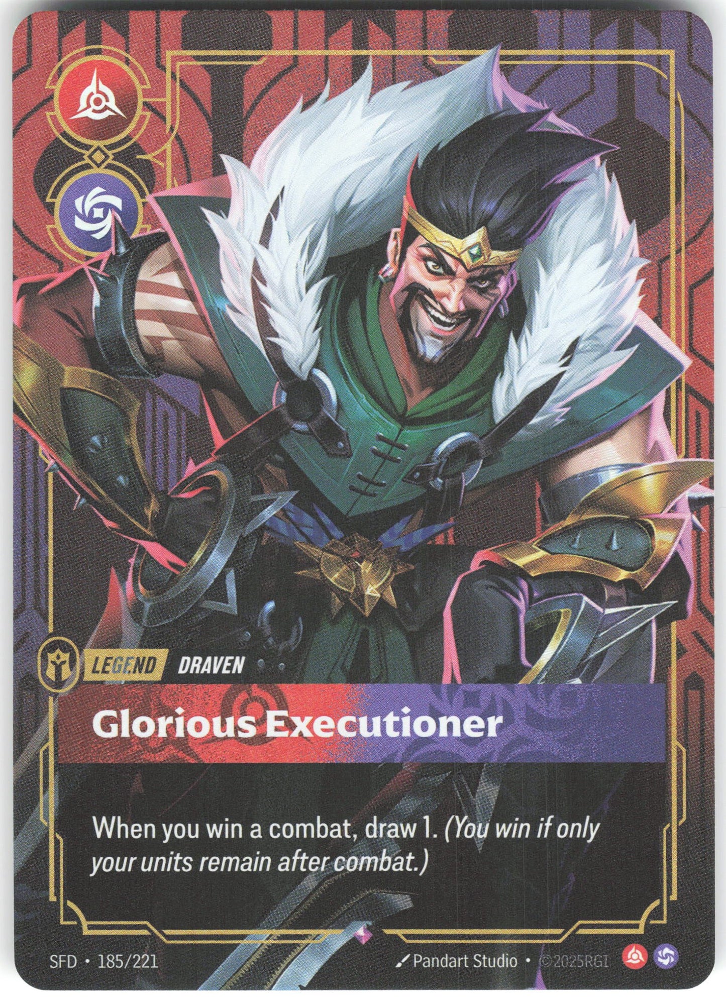 Draven - Glorious Executioner Rare Spiritforged 185/221 NM
