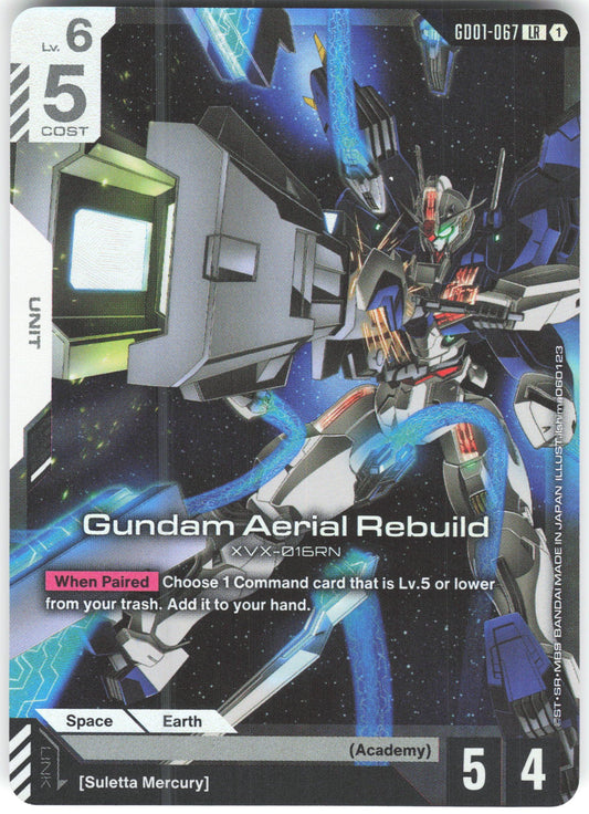 Gundam Aerial Rebuild Legend Rare Newtype Rising GD01-067 NM