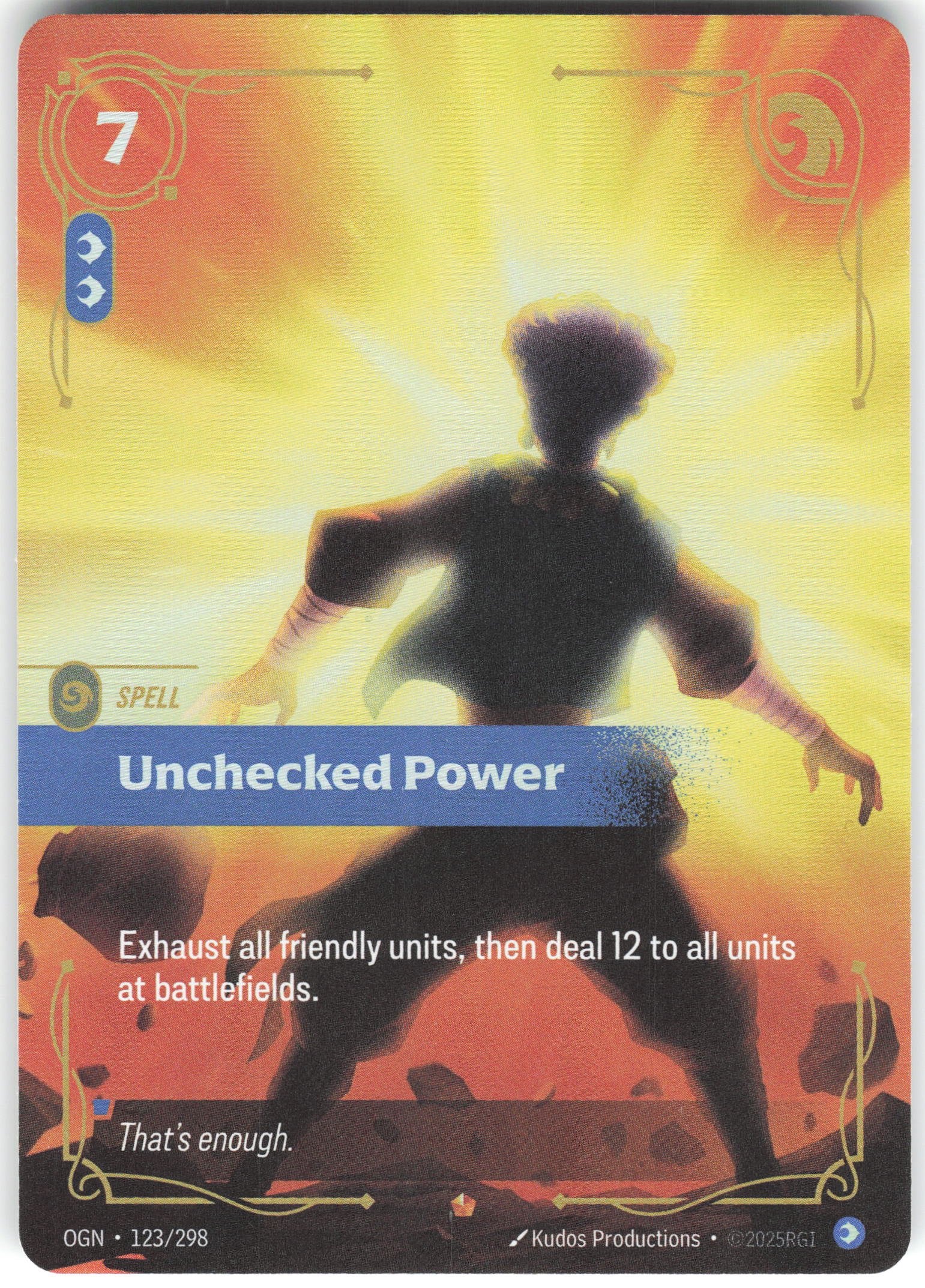 Unchecked Power Epic Origins 123/298 NM