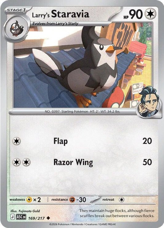 Larry's Staravia 169/217 Uncommon Ascended Heroes NM/M