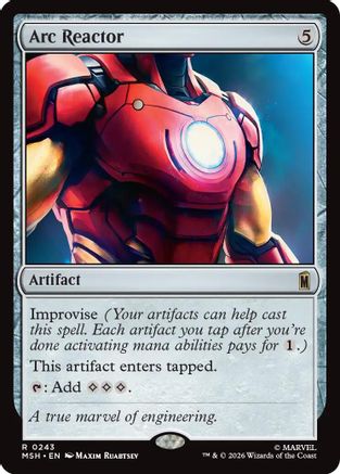 Arc Reactor 243 Foil Rare Marvel Super Heroes NM/M